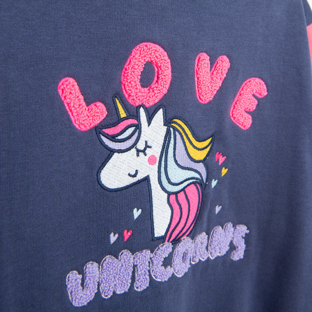 Блуза с дълъг ръкав, цвят: Морско син