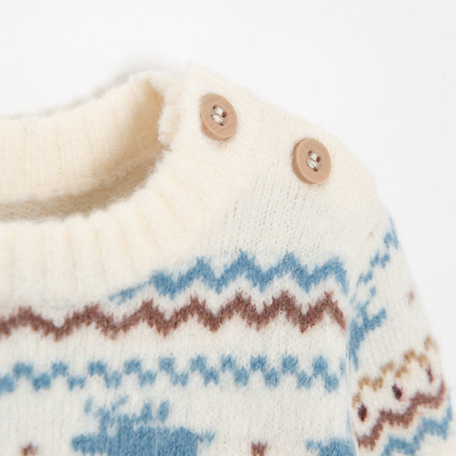 Пуловер, цвят: Екрю