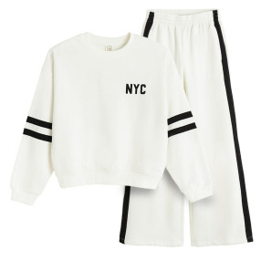 Спортен комплект 2бр., цвят: Бял