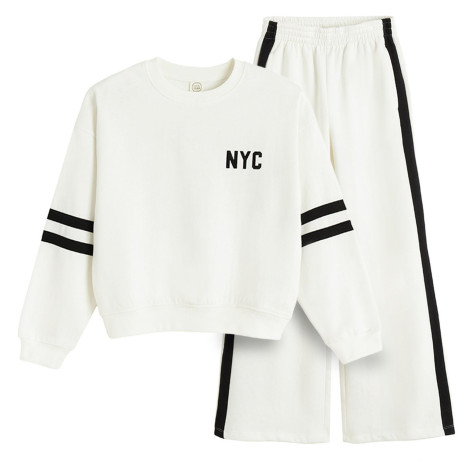 Спортен комплект 2бр., цвят: Бял