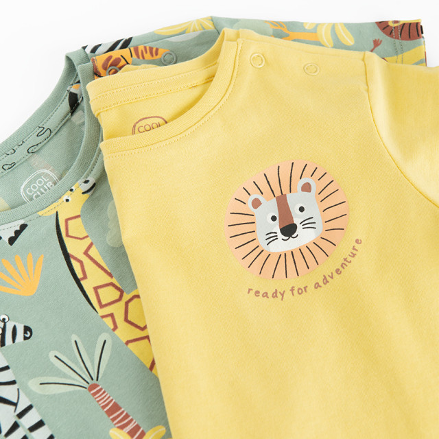 Тениска с къс ръкав 2бр., цвят: Микс