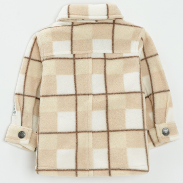 Риза с дълъг ръкав, цвят: Бежов