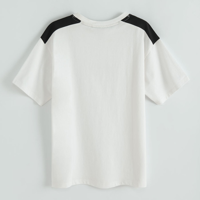 Тениска с къс ръкав, цвят: Бял