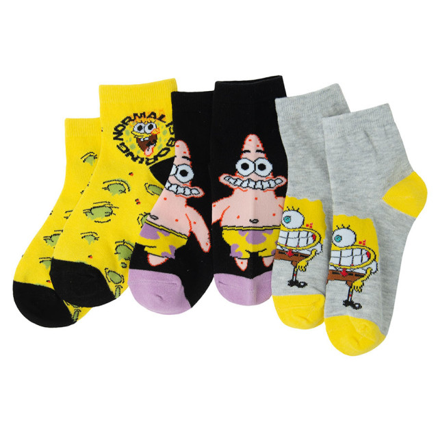 Чорапи 3бр. SPONGEBOB, цвят: Микс