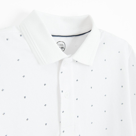 Тениска ПОЛО с къс ръкав, цвят: Бял