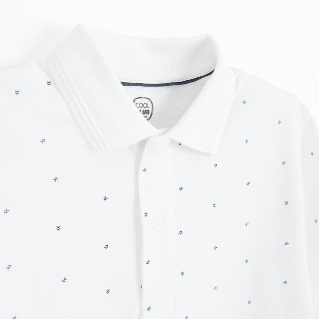 Тениска ПОЛО с къс ръкав, цвят: Бял