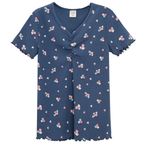 Тениска с къс ръкав, цвят: Морско син