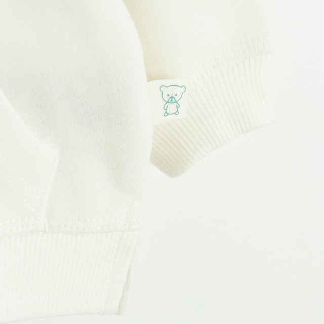 Блуза с дълъг ръкав, цвят: Кремав