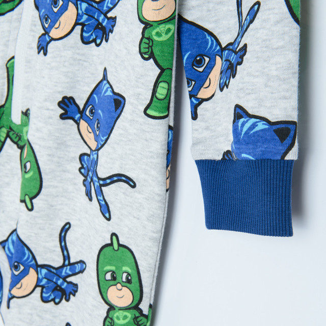 Гащеризон PJ MASKS, цвят: Сив меланж