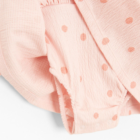 Боди с дълъг ръкав, цвят: Розов