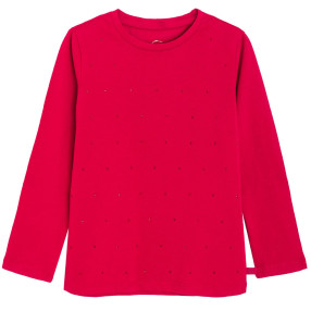 Тениска с дълъг ръкав, цвят: Червен