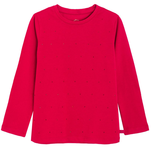 Тениска с дълъг ръкав, цвят: Червен