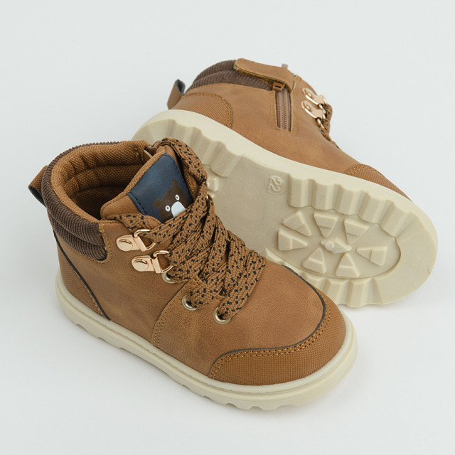 Високи обувки, цвят: Кафяв