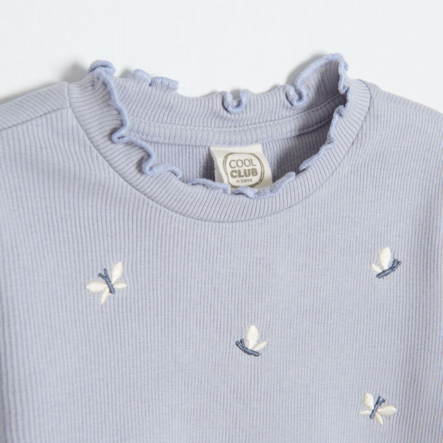 Тениска с дълъг ръкав, цвят: Виолетов