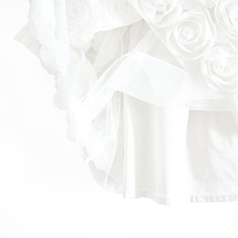 Рокля с дълъг ръкав, цвят: Бял