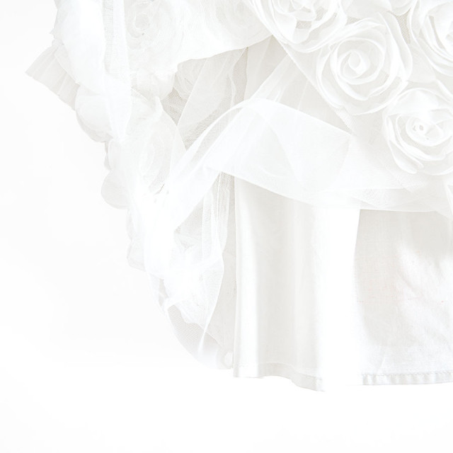 Рокля с дълъг ръкав, цвят: Бял