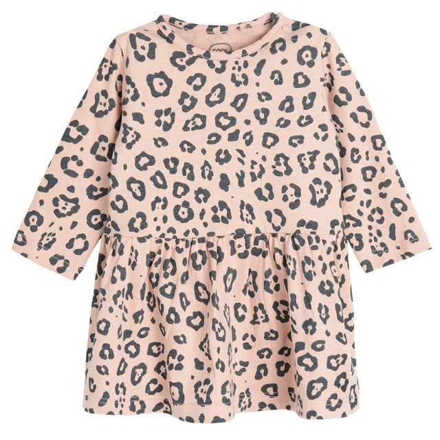 Рокля с дълъг ръкав, цвят: Светло кафяв