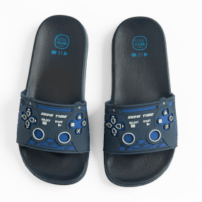 Плажни чехли, цвят: Морско син