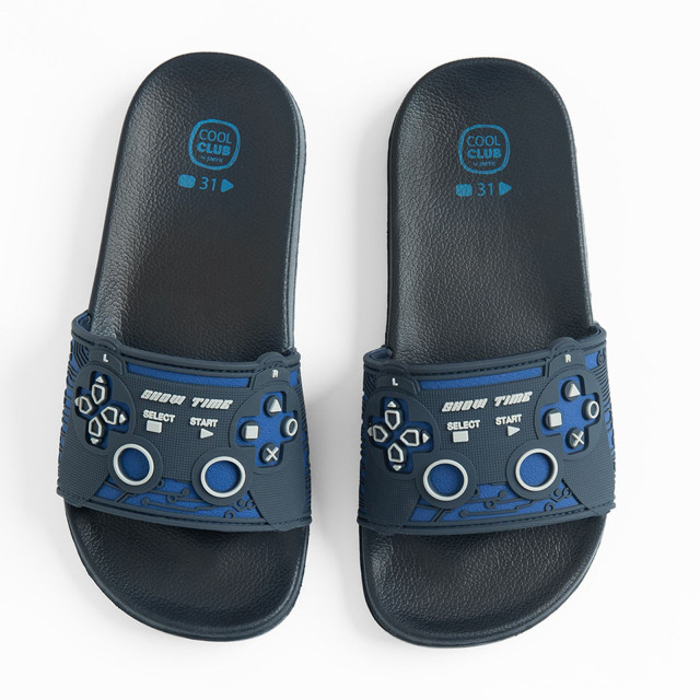 Плажни чехли, цвят: Морско син