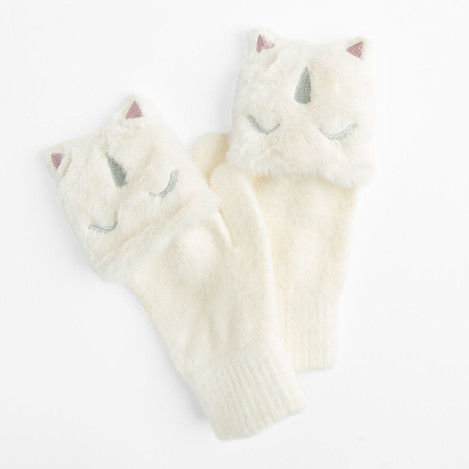 Ръкавици, цвят: Бял