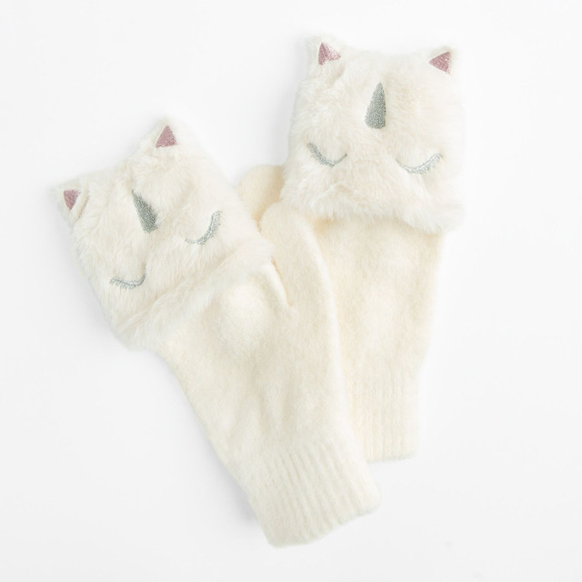 Ръкавици, цвят: Бял