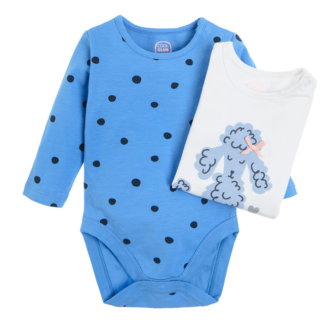 Боди с дълъг ръкав 2бр., цвят: Микс