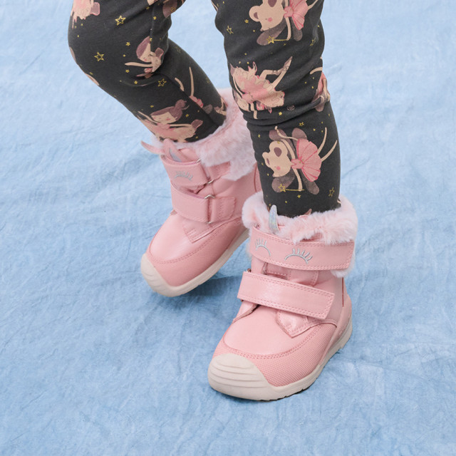 Ботуши, цвят: Светло розов