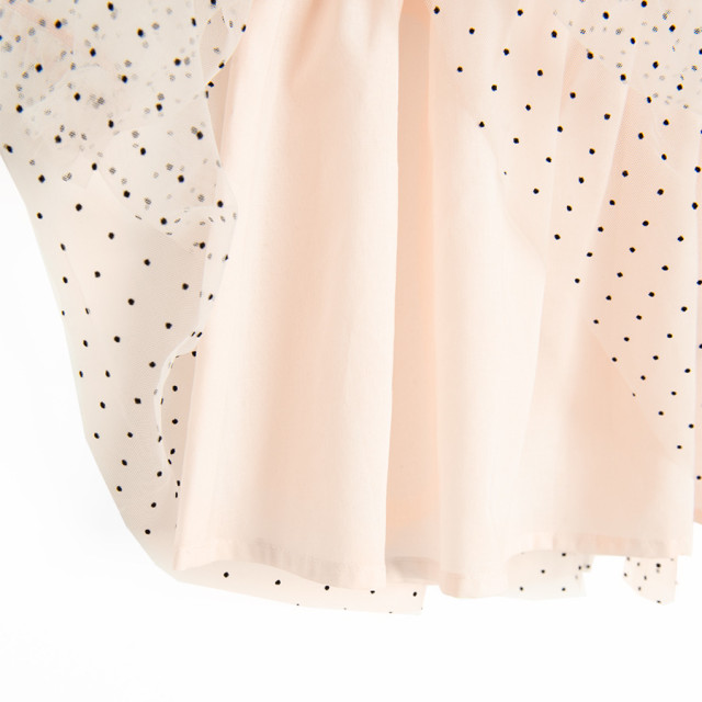 Рокля с дълъг ръкав, цвят: Светло бежово