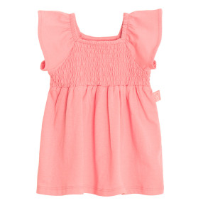 Рокля с къс ръкав, цвят: Розов