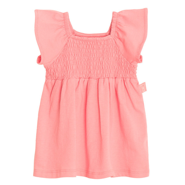 Рокля с къс ръкав, цвят: Розов