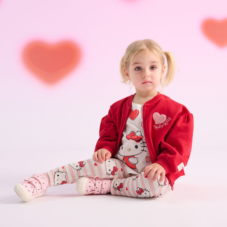 Тениска с дълъг ръкав HELLO KITTY&FRIENDS, цвят: Бял