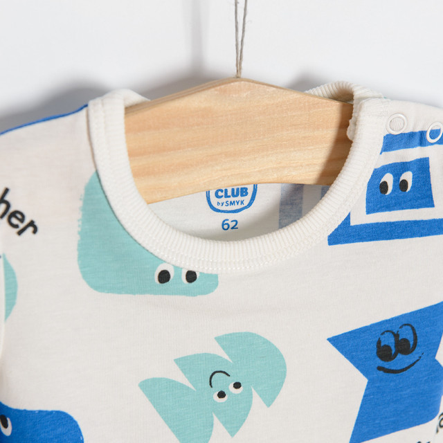 Боди с къс ръкав 2бр., цвят: Микс