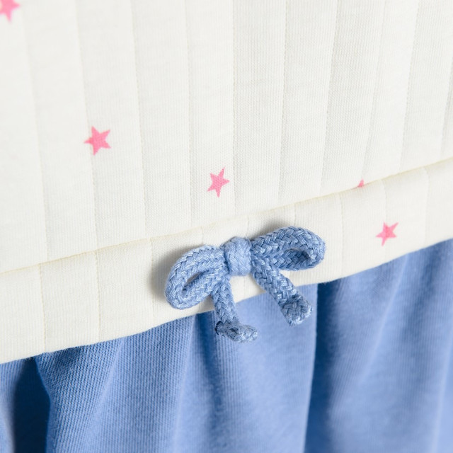 Рокля с дълъг ръкав, цвят: Кремав