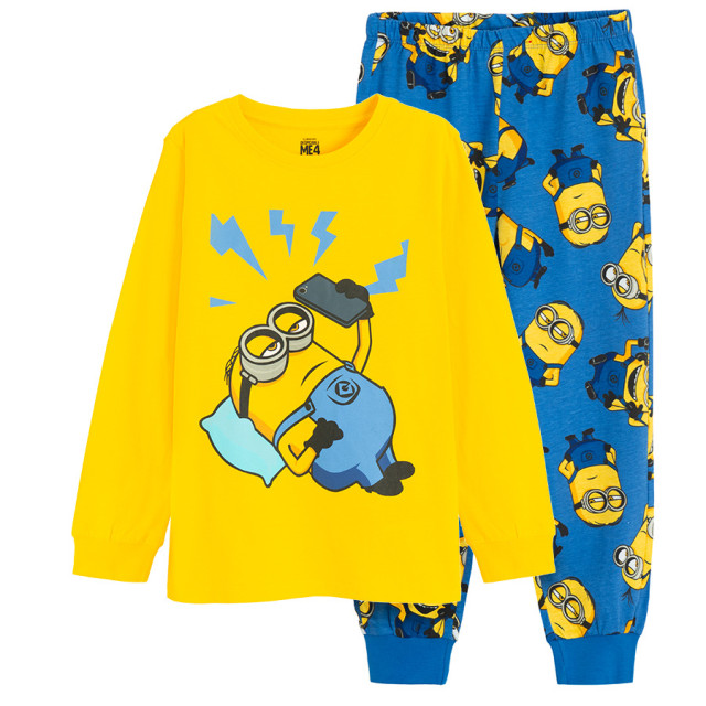 Yellow Pigiama Minions Uomo Pigiama Corto Minions Pigiama Minions
