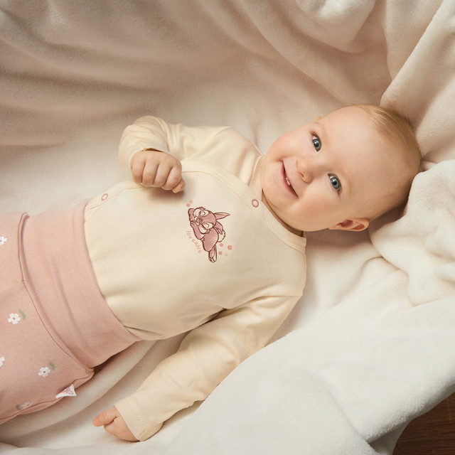 Боди с дълъг ръкав 2бр. BAMBI, цвят: Микс