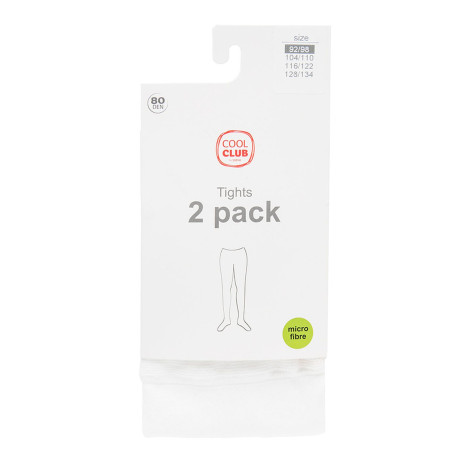 Чорапогащи 2бр., цвят: Бял