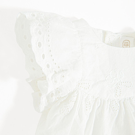 Боди с къс ръкав, цвят: Бял