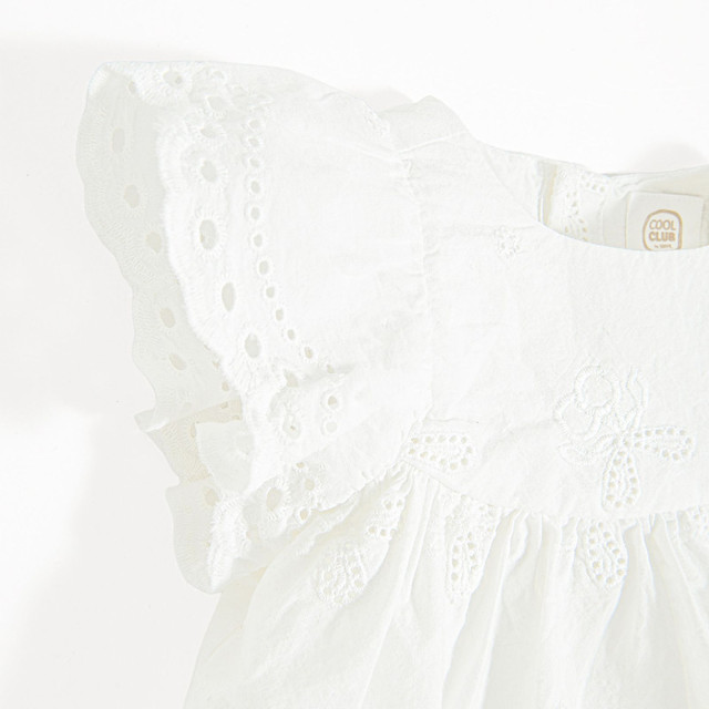 Боди с къс ръкав, цвят: Бял