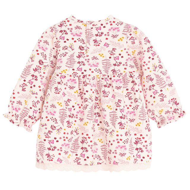 Рокля с дълъг ръкав, цвят: Светло розов