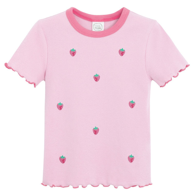 Тениска с къс ръкав, цвят: Розов