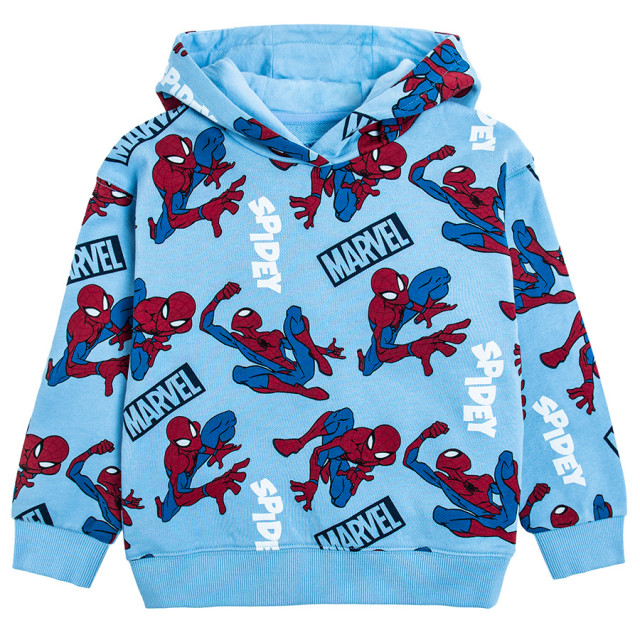 Суитчър SPIDER-MAN, цвят: Светло син