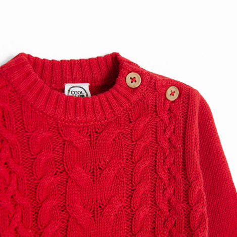 Пуловер, цвят: Червен