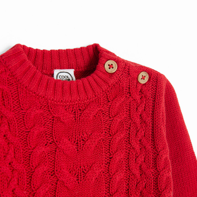 Пуловер, цвят: Червен