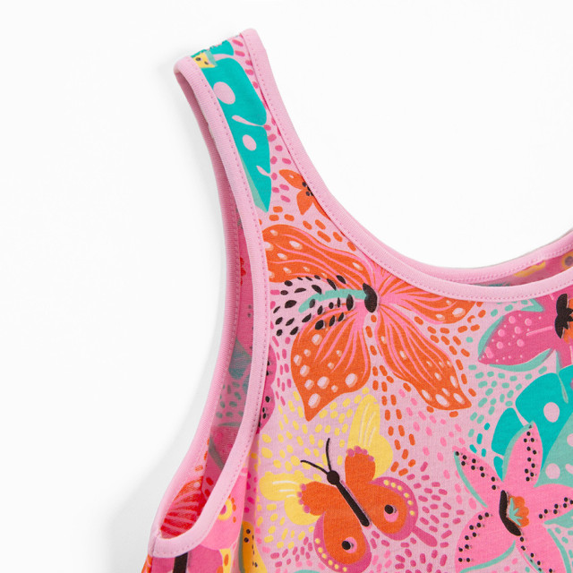 Рокля без ръкав, цвят: Розов