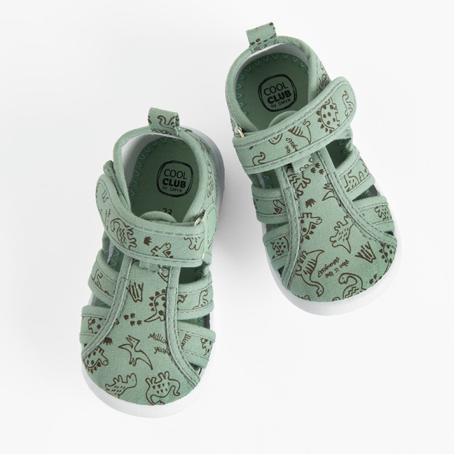 Пантофи, цвят: Зелен