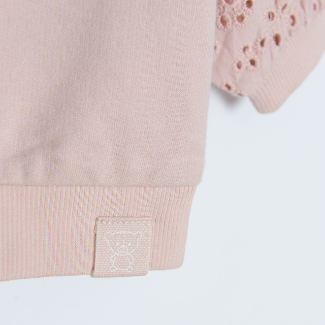 Блуза с дълъг ръкав, цвят: Светло розов