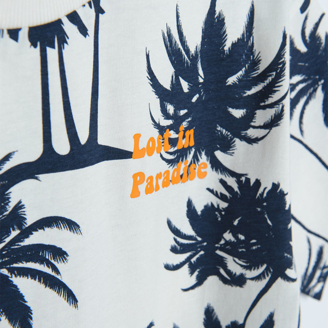 Тениска с къс ръкав, цвят: Бял