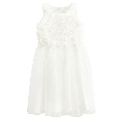 Рокля без ръкав, цвят: Бял