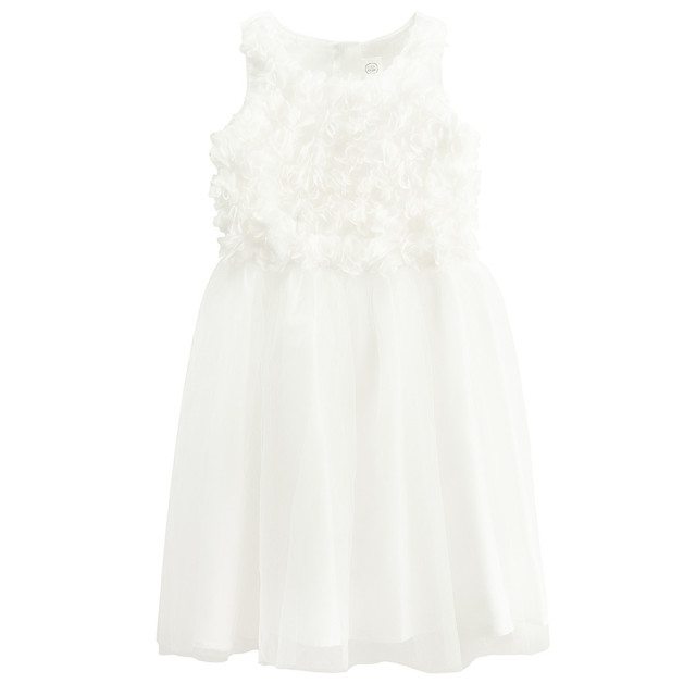 Рокля без ръкав, цвят: Бял