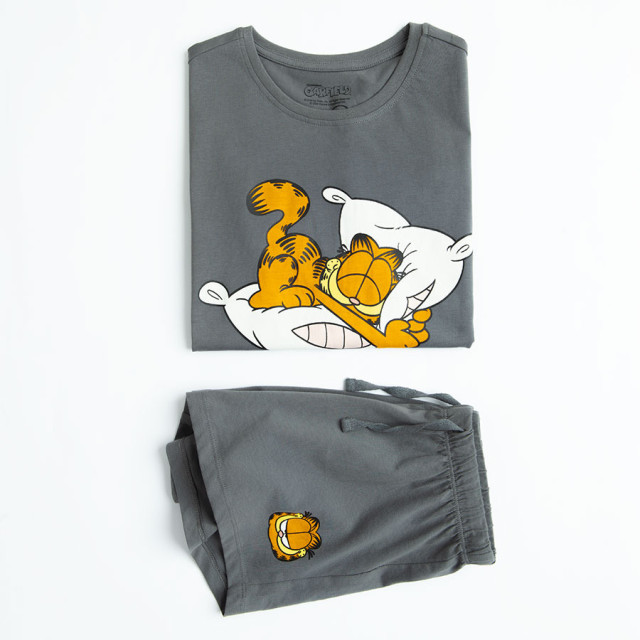 Пижама GARFIELD, цвят: Сив